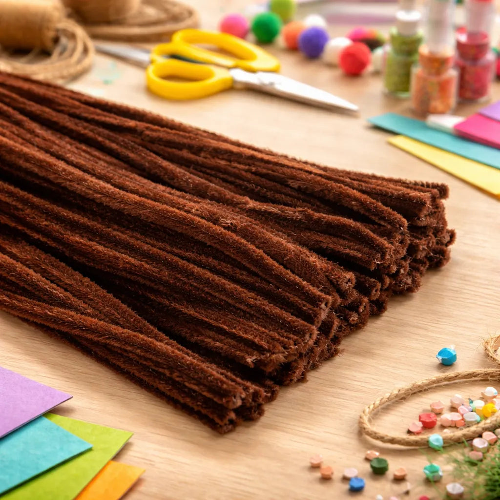 Limpiapipa De Colores 0.6x30cm 100 Und Para Manualidades