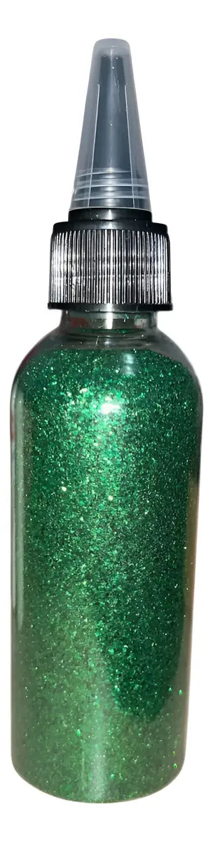 Escarcha Purpurina Glitter 80 Gramos Con Dosificador y tapa
