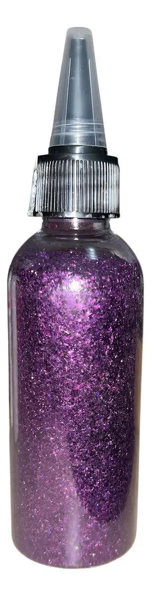 Escarcha Purpurina Glitter 80 Gramos Con Dosificador y tapa