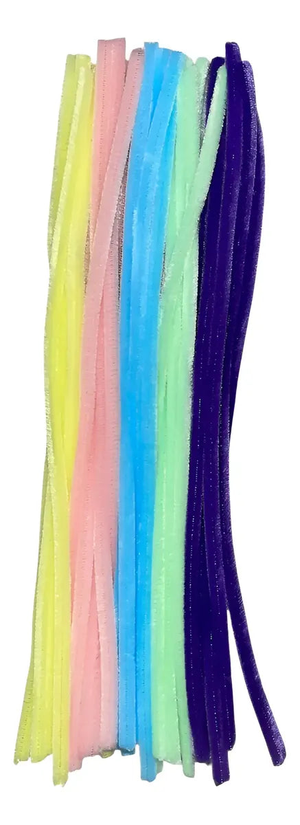 Limpiapipas De Colores 0.6x30cm 30 Unidades