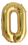 Globo Metálico Número 80 Cm Dorado Cotillón
