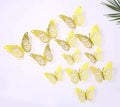 Mariposas Decorativas 3d Para Pared Globos Ramos O Torta X12