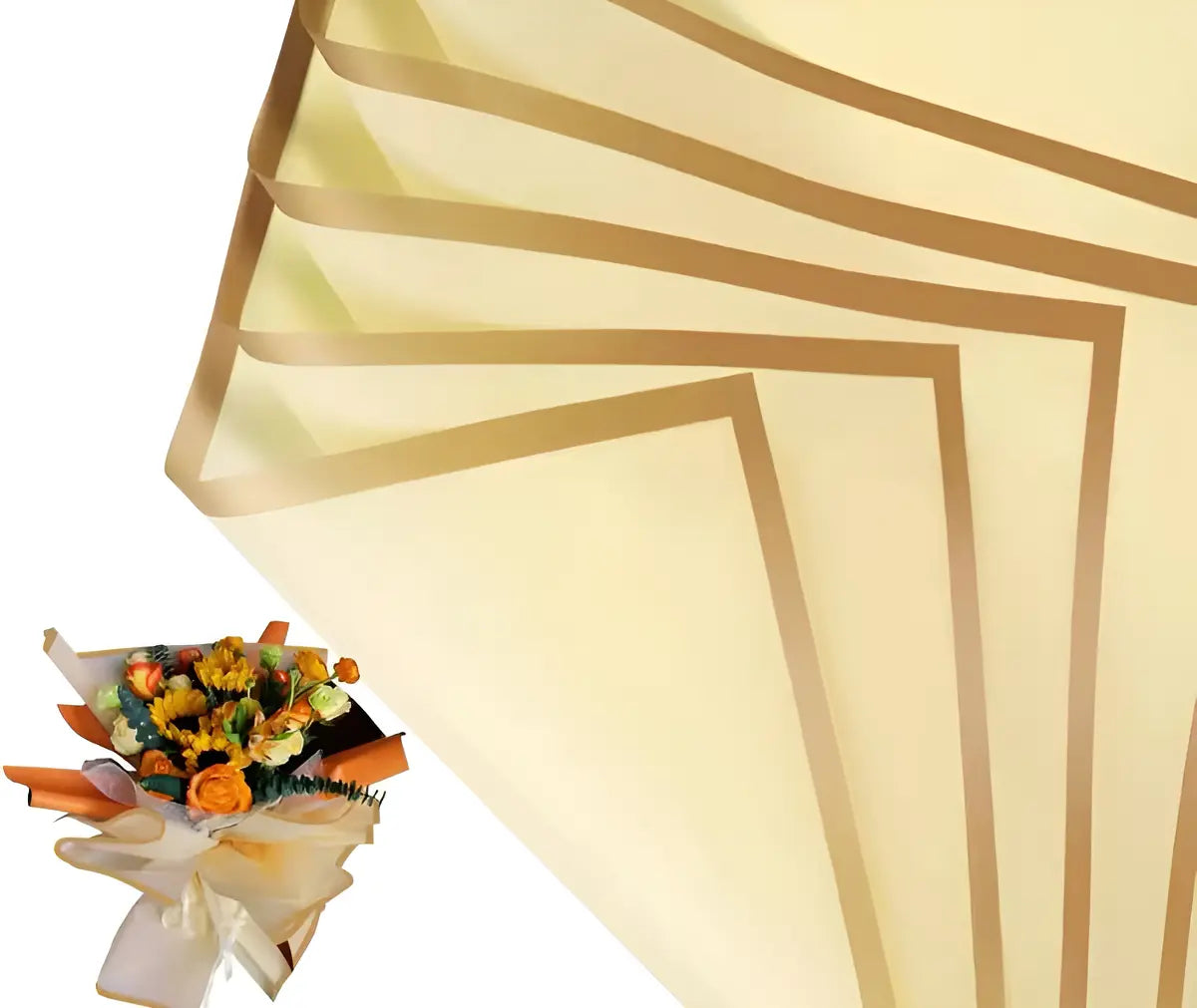 Papel Coreano Para Arreglos De Flores 20 Pcs Varios Colores