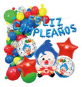 Set de Globos Plim Plim para Cumpleaños con 57 Piezas Multicolor