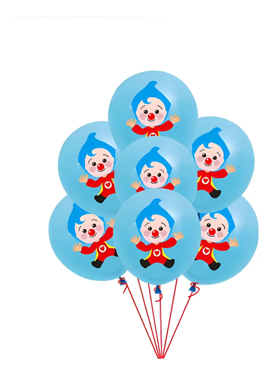 Globos de Látex Plim Plim para Cumpleaños (Pack 25 Unidades)