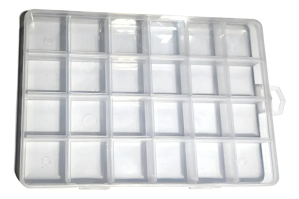 Caja Organizador Plástica 24 Divisiones Transparente