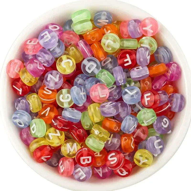 Perlas Con Letra 100 Unidades Surtidas
