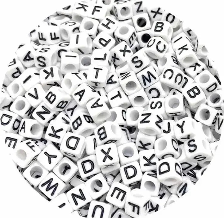 Perlas Con Letra 100 Unidades Surtidas