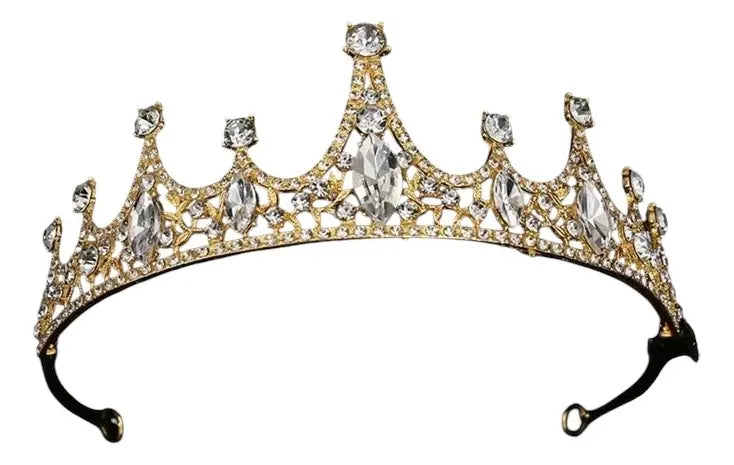 Corona De Cristal Nupcial Tiara, Tiara De Bodas Y Cumpleaños