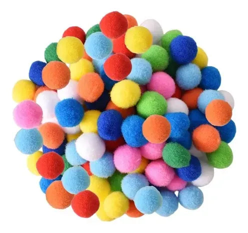 Pompones Surtidos Manualidades 15mm