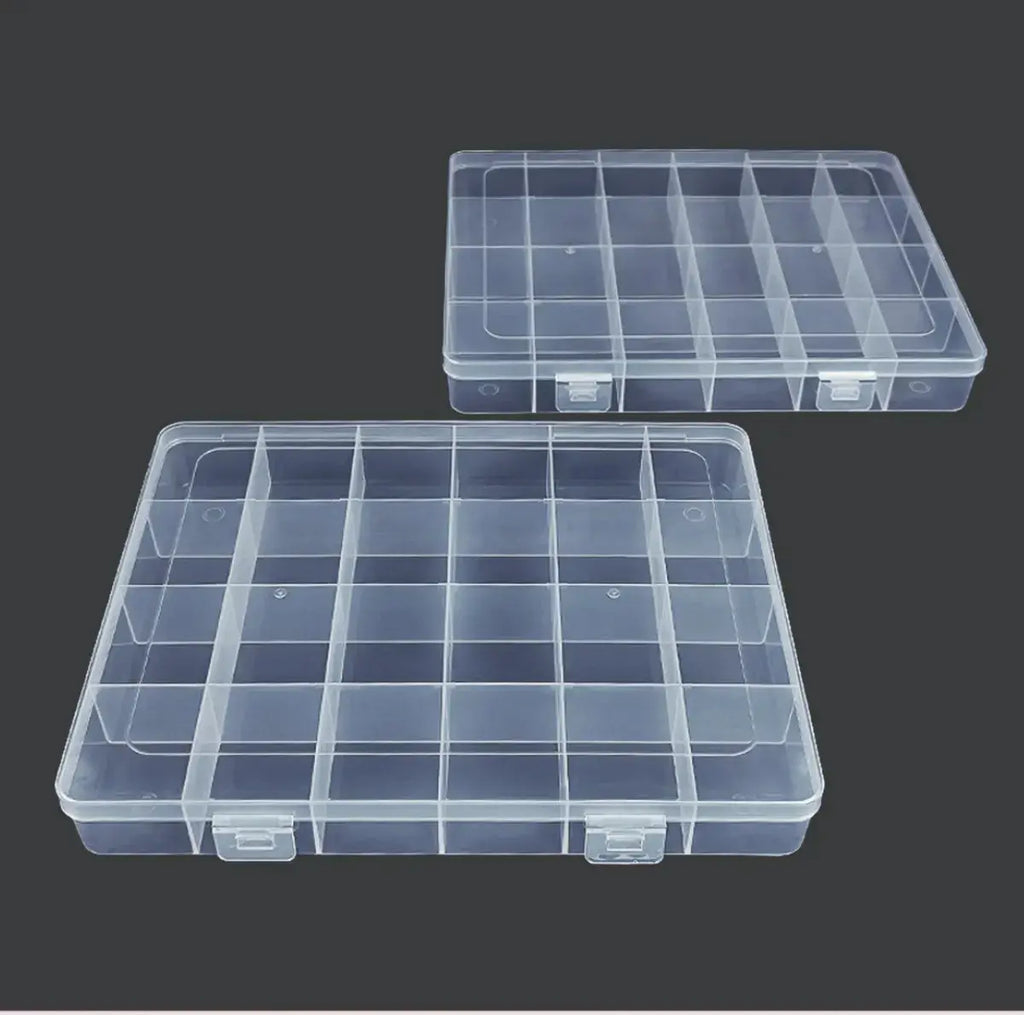 Caja Organizador Plástica 24 Divisiones Transparente