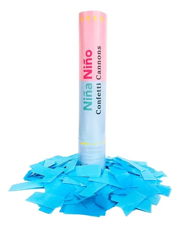 Cañón Tubo Challa Revelación De Género 30cm Papelillos