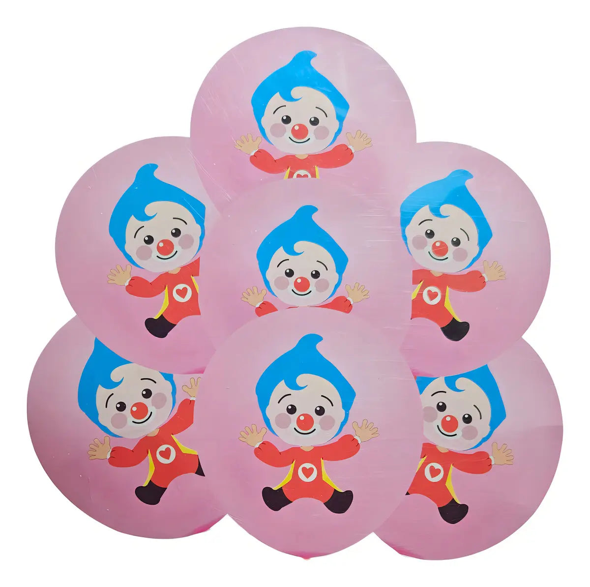 Globos de Látex Plim Plim para Cumpleaños (Pack 25 Unidades)