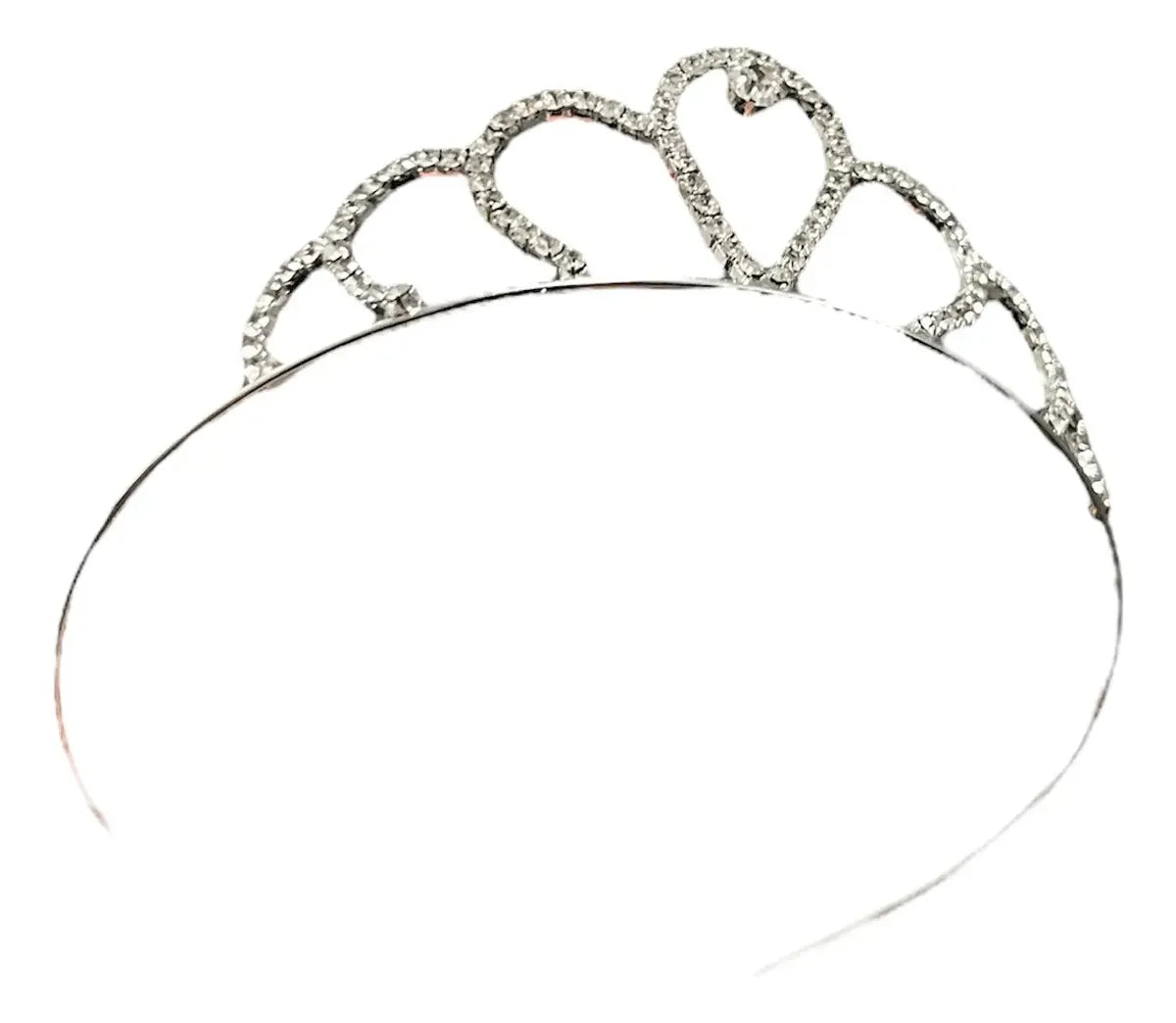 Corona O Tiara Princesa Con Brillos Metálica
