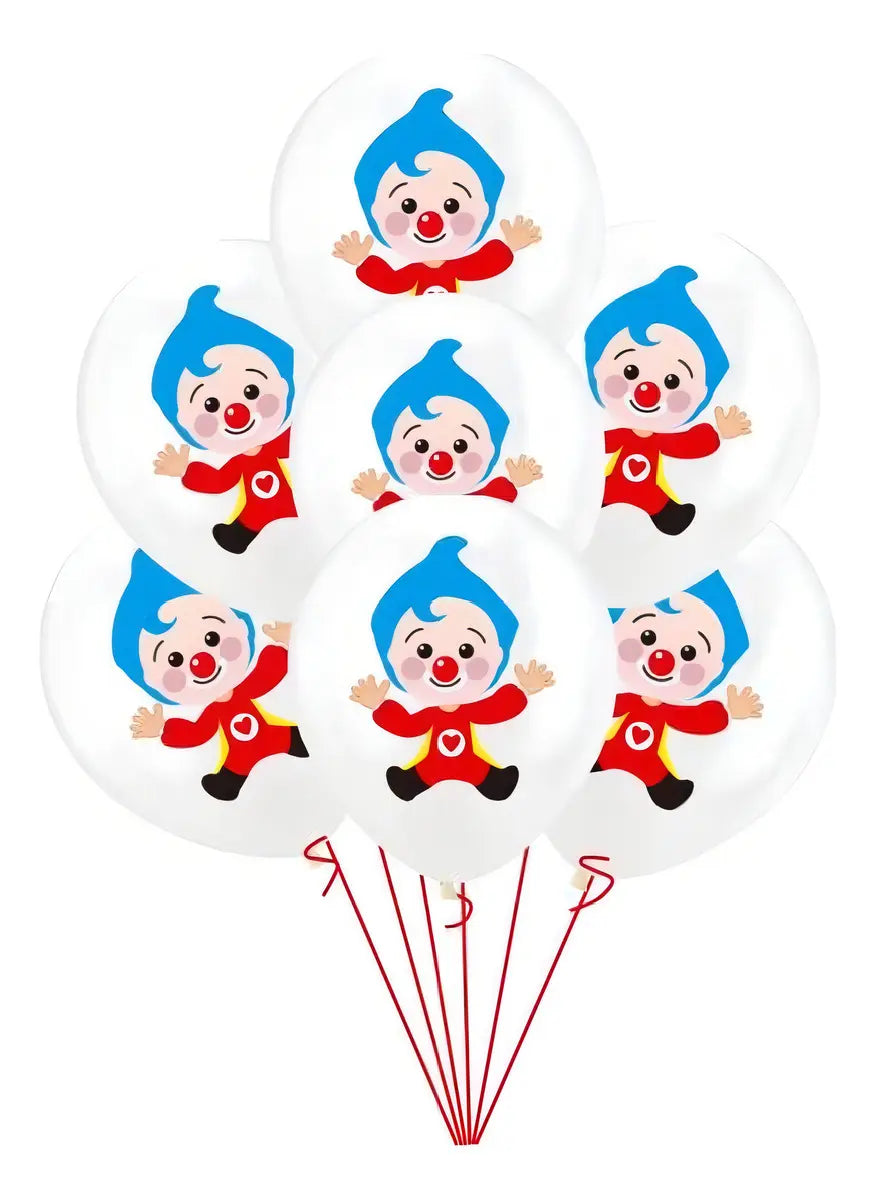 Globos de Látex Plim Plim para Cumpleaños (Pack 25 Unidades)