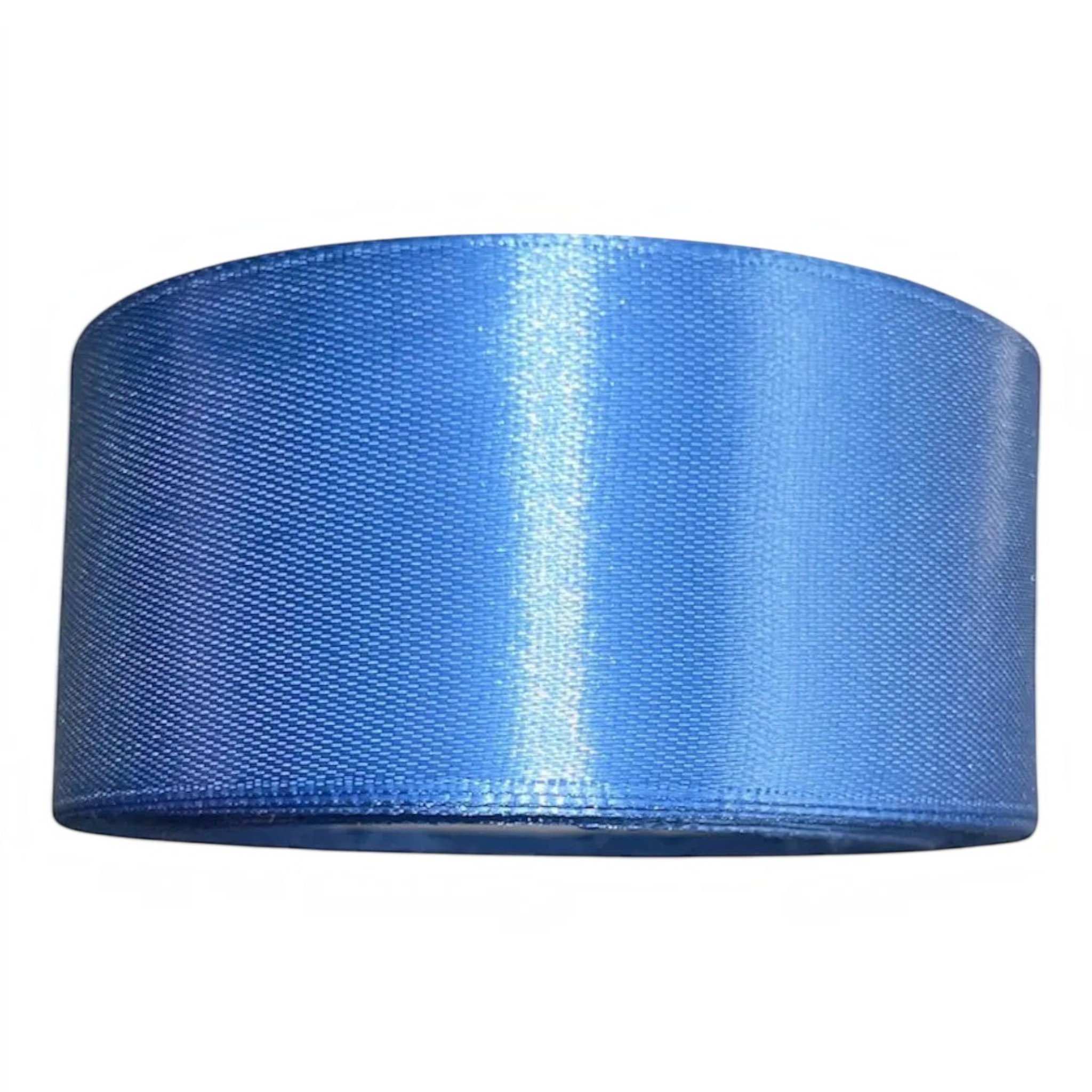 Rollo de cinta satín azul brillante de doble cara de 4 cm de ancho de Importadora Acacia para manualidades y regalos