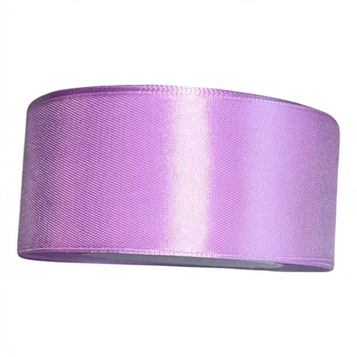 Rollo de cinta satín color lila de 4 cm de Importadora Acacia para manualidades y decoración elegante