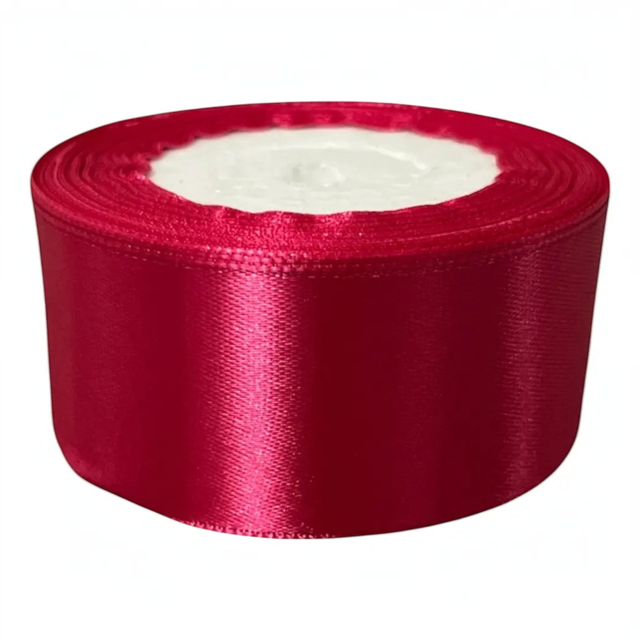 Rollo de cinta satín roja de doble cara de 4cm de ancho para manualidades y decoración de Importadora Acacia