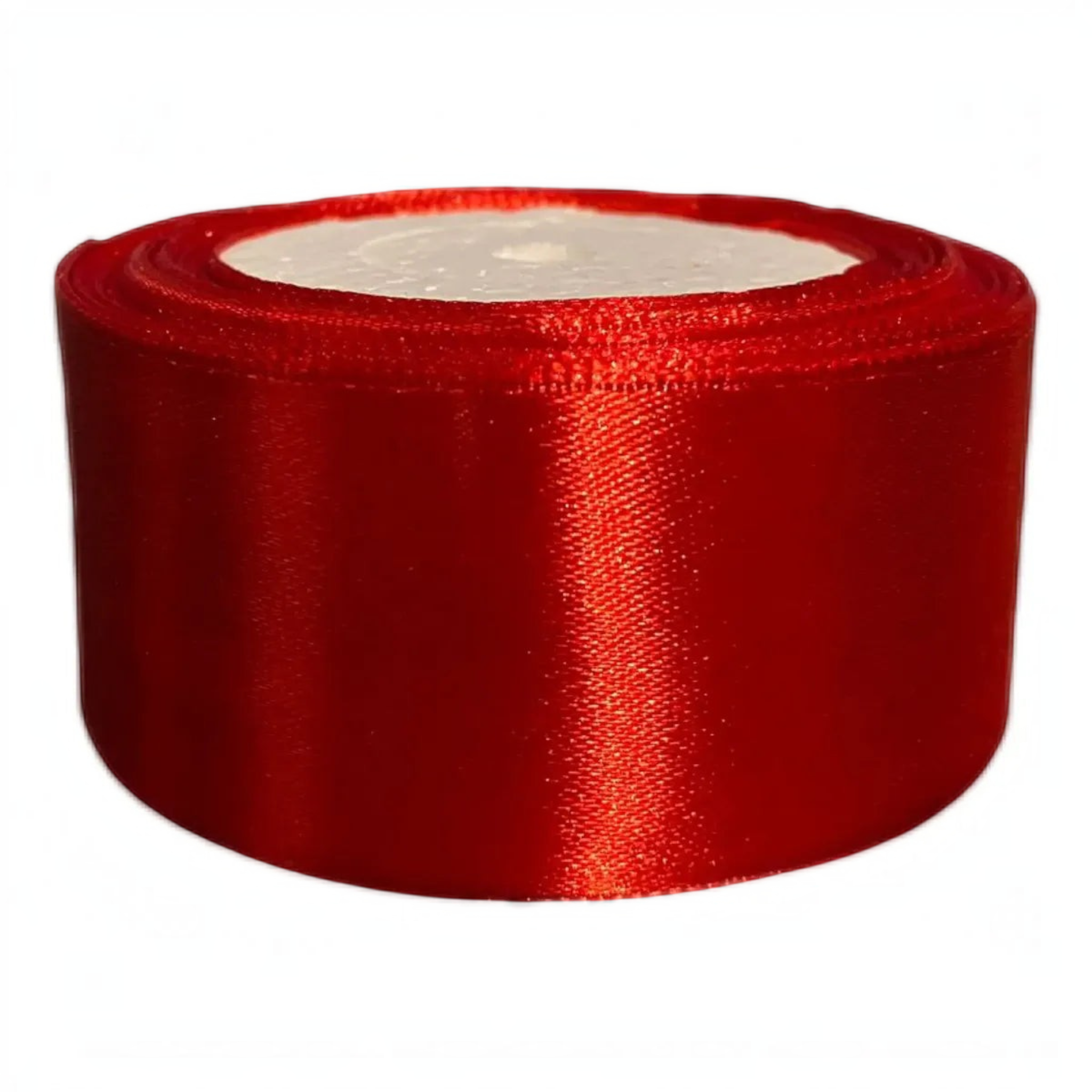 Rollo de cinta satín roja de doble cara de 4 cm de ancho de Importadora Acacia para manualidades y decoración