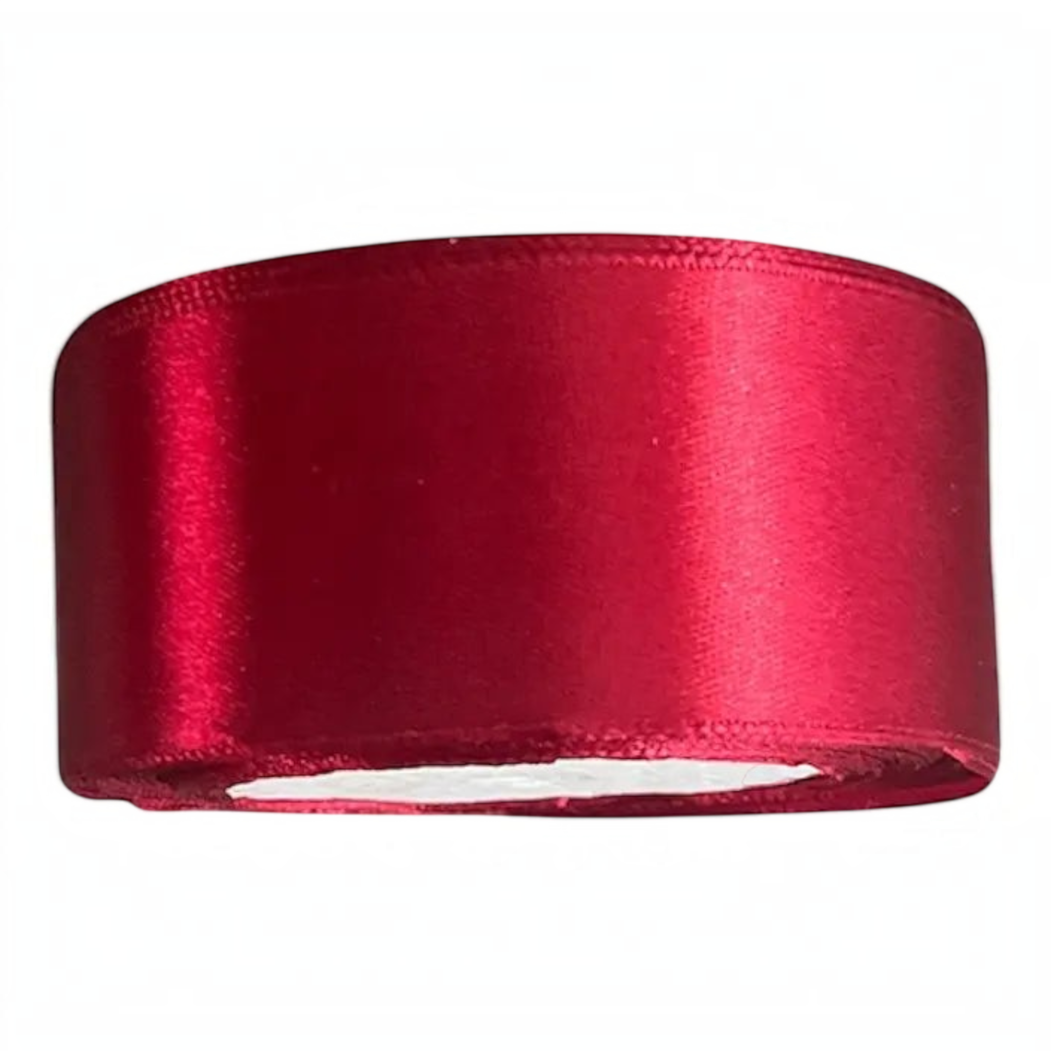 Rollo de cinta satín roja de doble cara de 4 cm de Importadora Acacia para manualidades y decoración elegante