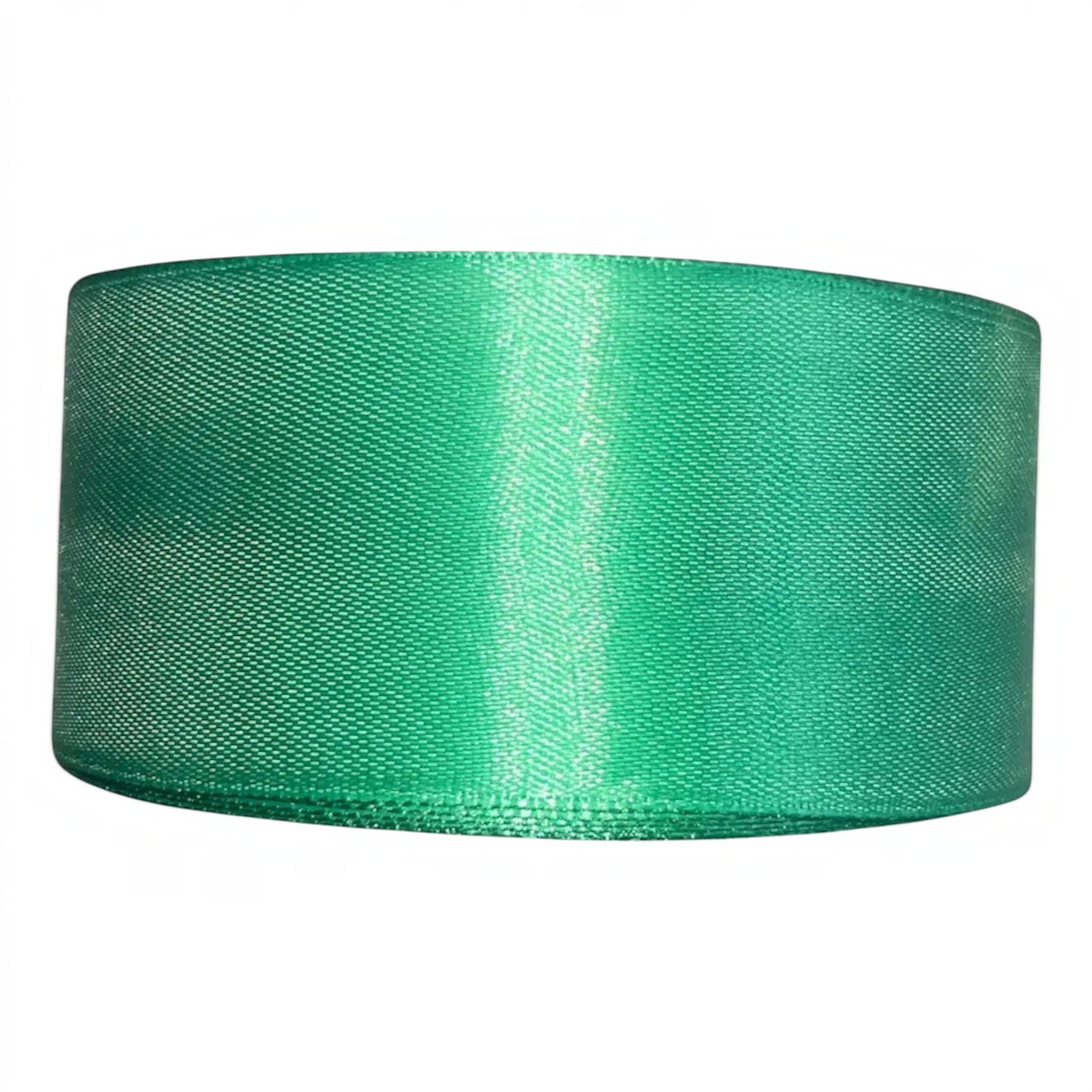 Rollo de cinta satín verde de 4 cm de Importadora Acacia, acabado brillante de doble cara para manualidades