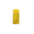 Rollo de cordón para macramé Importadora Acacia de 3 mm en color amarillo, fabricado en 100% algodón natural.