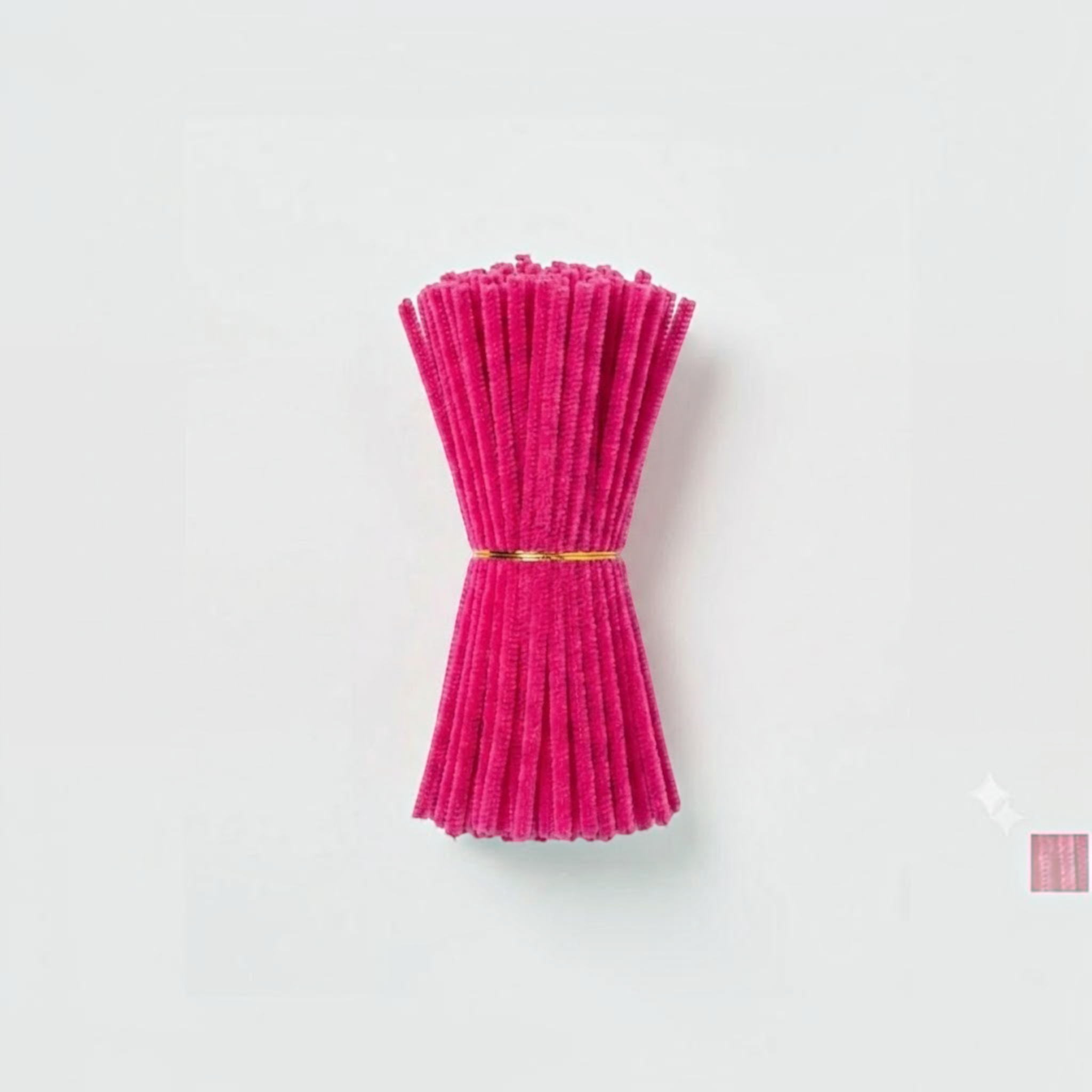 Set de 100 limpiapipas Importadora Acacia color fucsia vibrante de 30 cm para manualidades y proyectos creativos