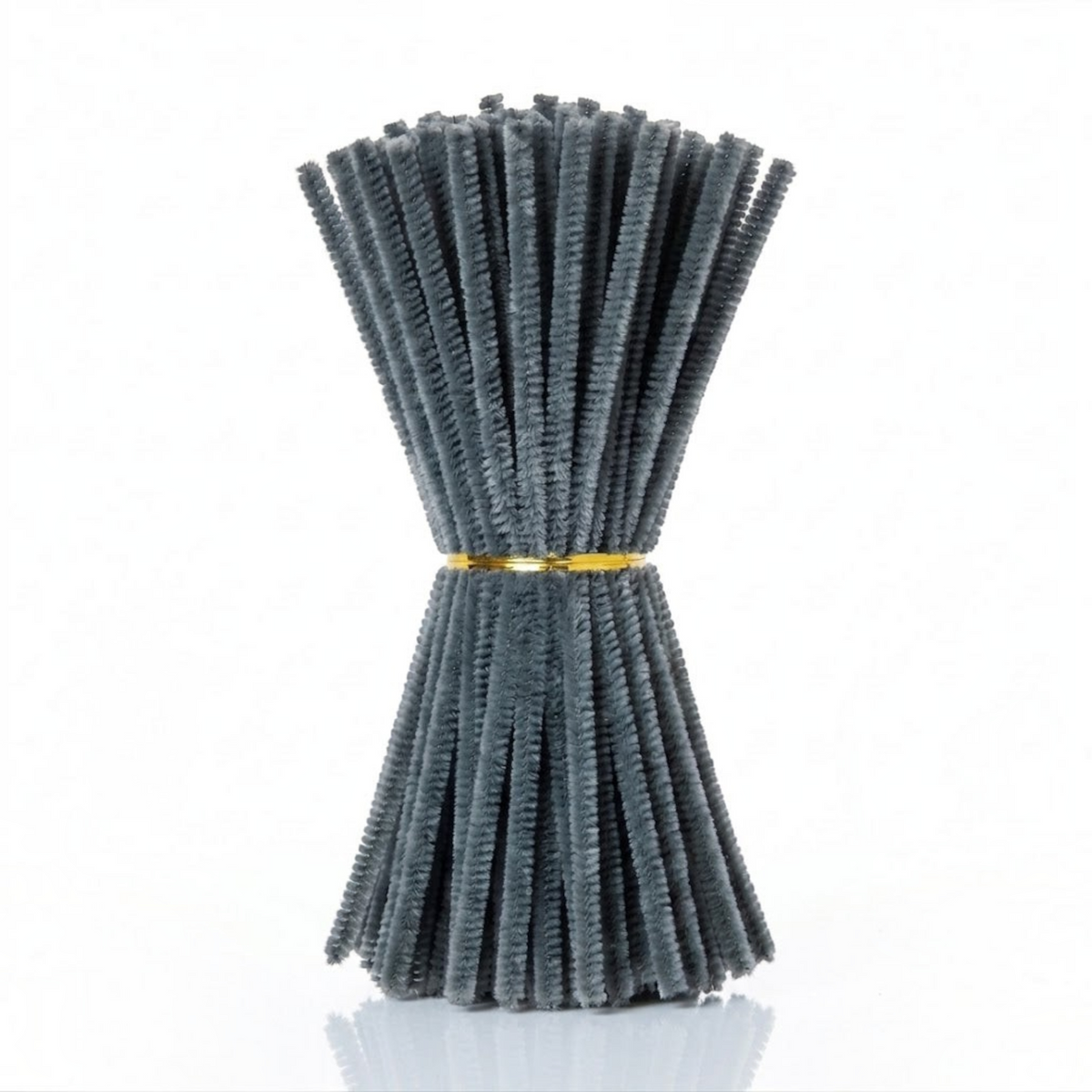 Set de 100 limpiapipas grises de Importadora Acacia para manualidades, flexibles y de 30 cm de largo