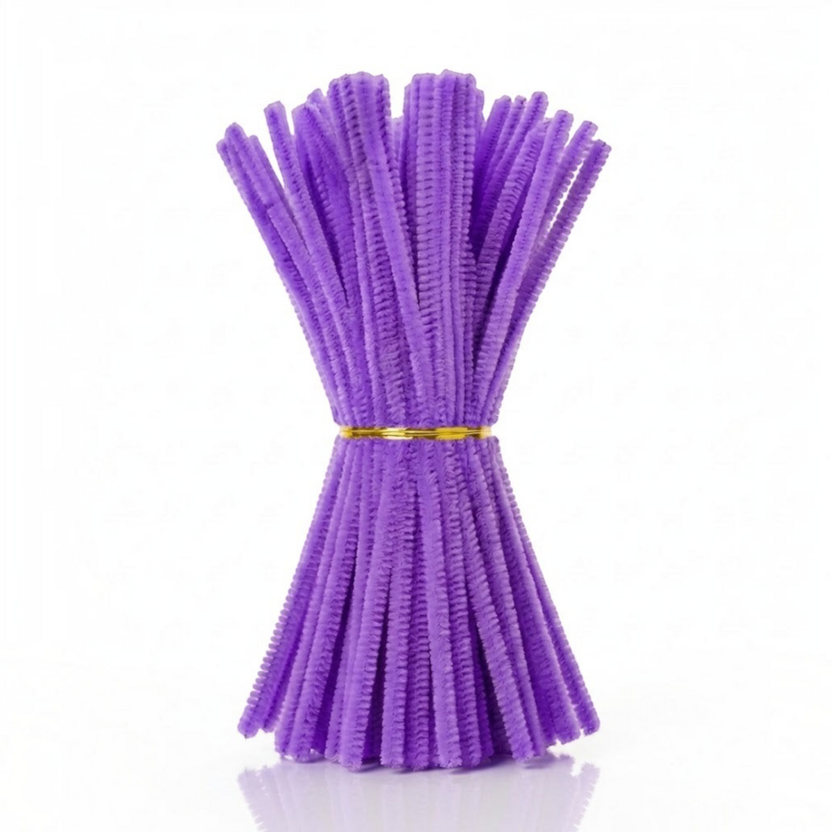 Set de 100 limpiapipas morados Importadora Acacia de 30 cm para manualidades y proyectos creativos escolares